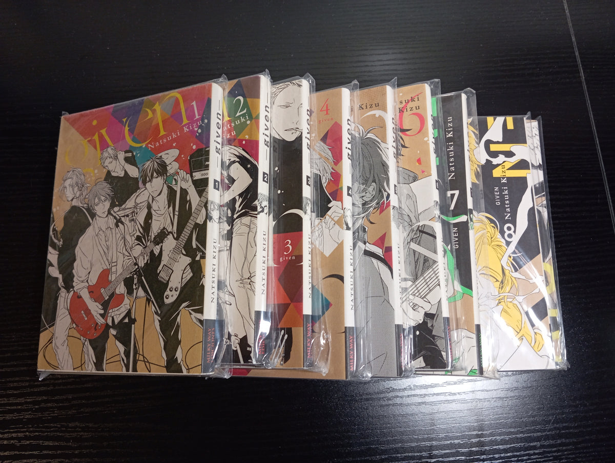 GIVEN (MANGA BL) - KOMPLETTPAKET BÄNDE 01 BIS 09 (GEBRAUCHT)