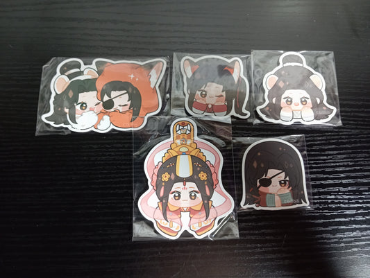 Heaven Official's Blessing - Set of 5 Official Bilibili Chibi Acrylic Magnets (USED)