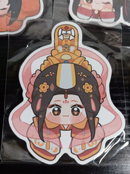 Heaven Official's Blessing - Set aus 5 offiziellen Bilibili Chibi-Acrylmagneten (GEBRAUCHT)