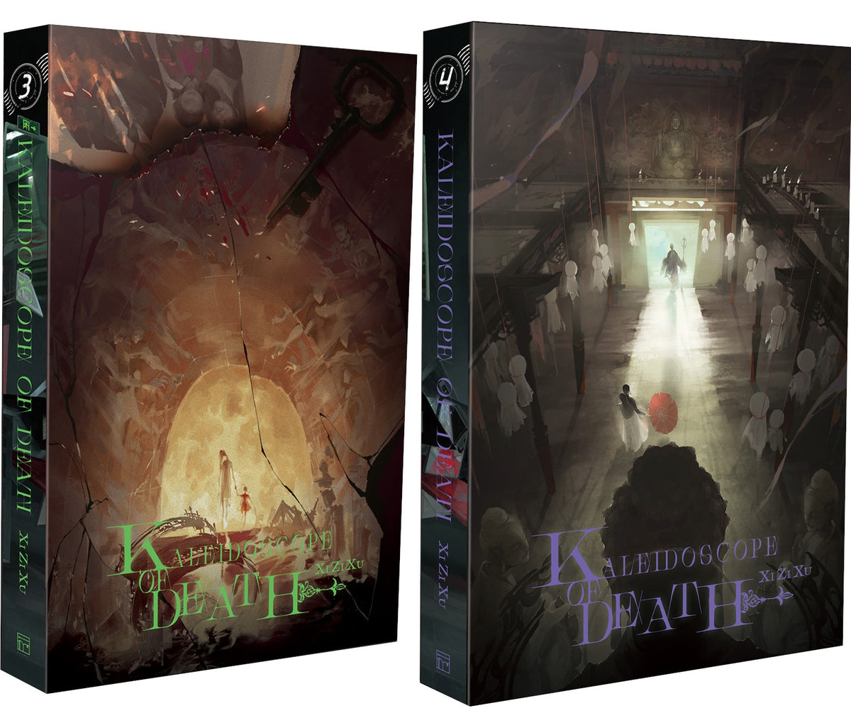 KALEIDOSCOPE OF DEATH (NOVEL) VOL 03 und 4 SET ROSMEI ED MERCHANDISING (MIT EXKLUSIVEN GESCHENKEN)